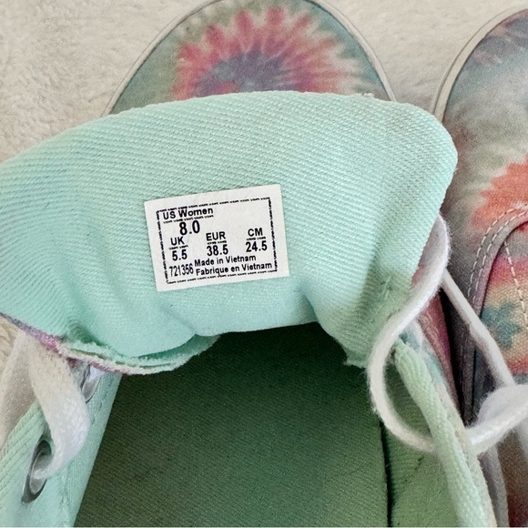 Vans Doheny Pastel Rainbow Canvas Tie-Dye Shoes - Picture 7 of 8